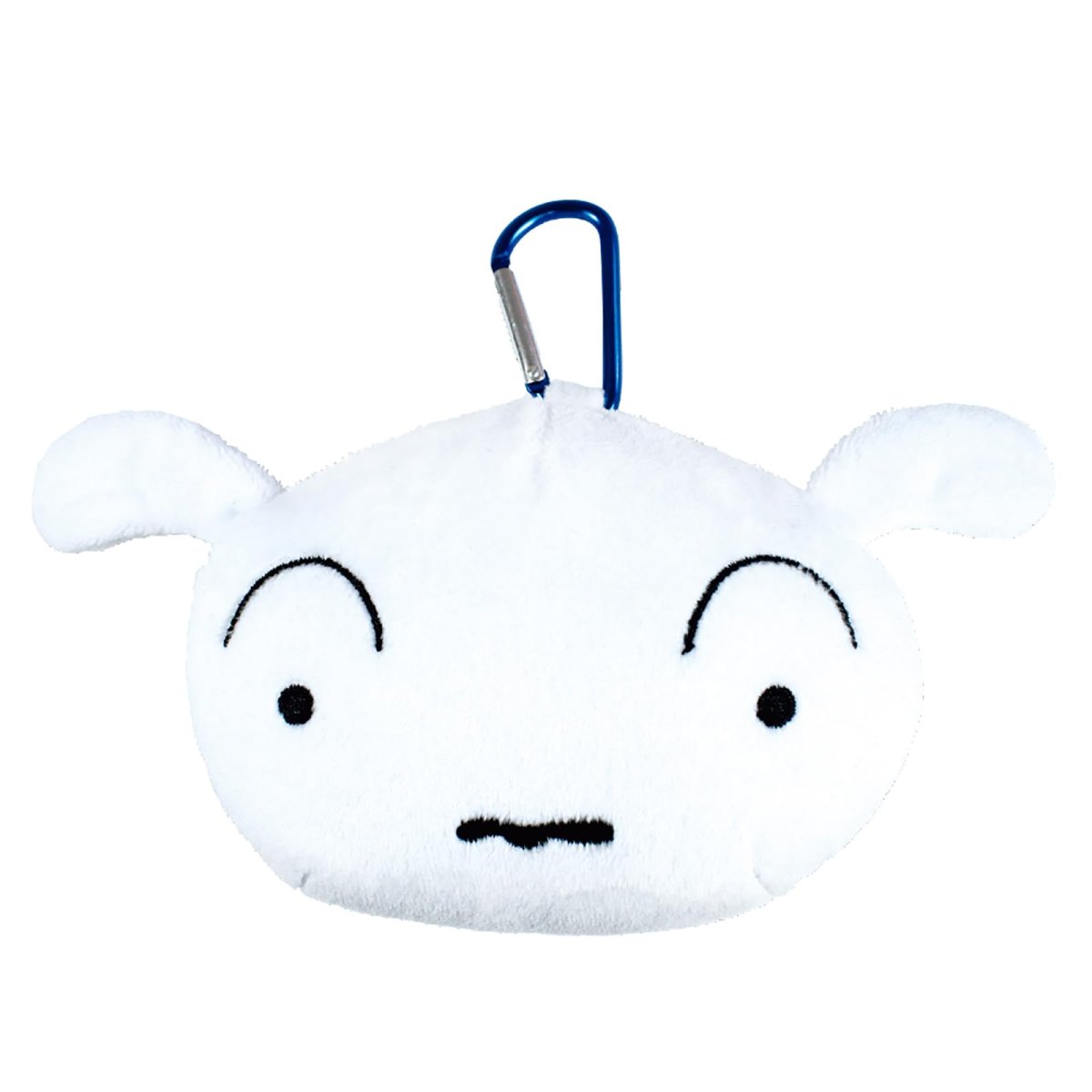 画像1: ティーズファクトリー クレヨンしんちゃん シロ カラビナ 付き ぬいぐるみ ファスナーマスコット ＫＳ?５５４１４６８ＳＩ (1)