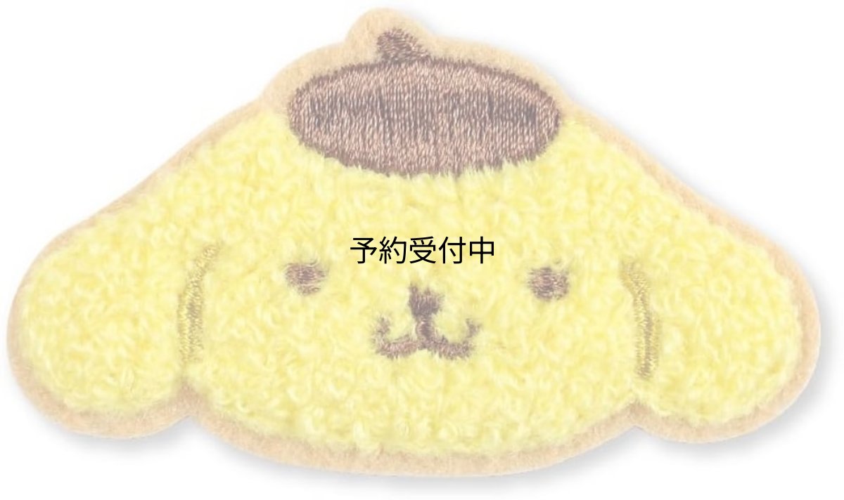 画像1: ティーズファクトリー サンリオ ポムポムプリン モコモコ刺繍 ステッカー ポムポムプリン Ｈ４×Ｗ７×Ｄ０．３ｃｍ ＳＲ?５５４１６０７ＰＵ (1)