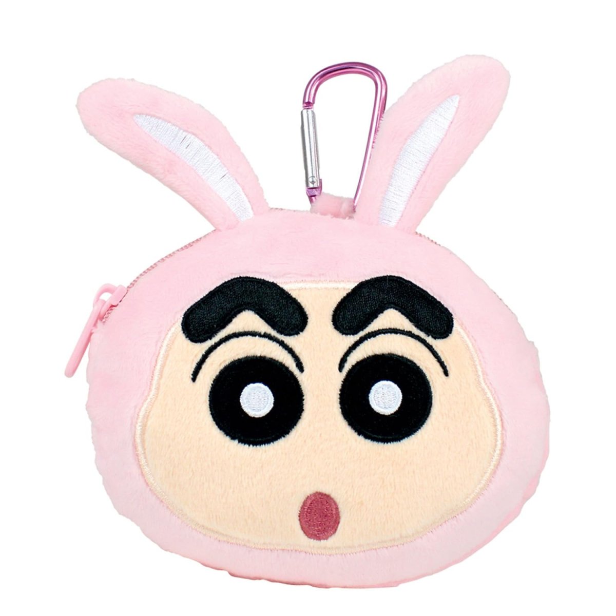 画像1: しんちゃんカラビナ付きぬいぐるみファスナーマスコット変身うさ (1)