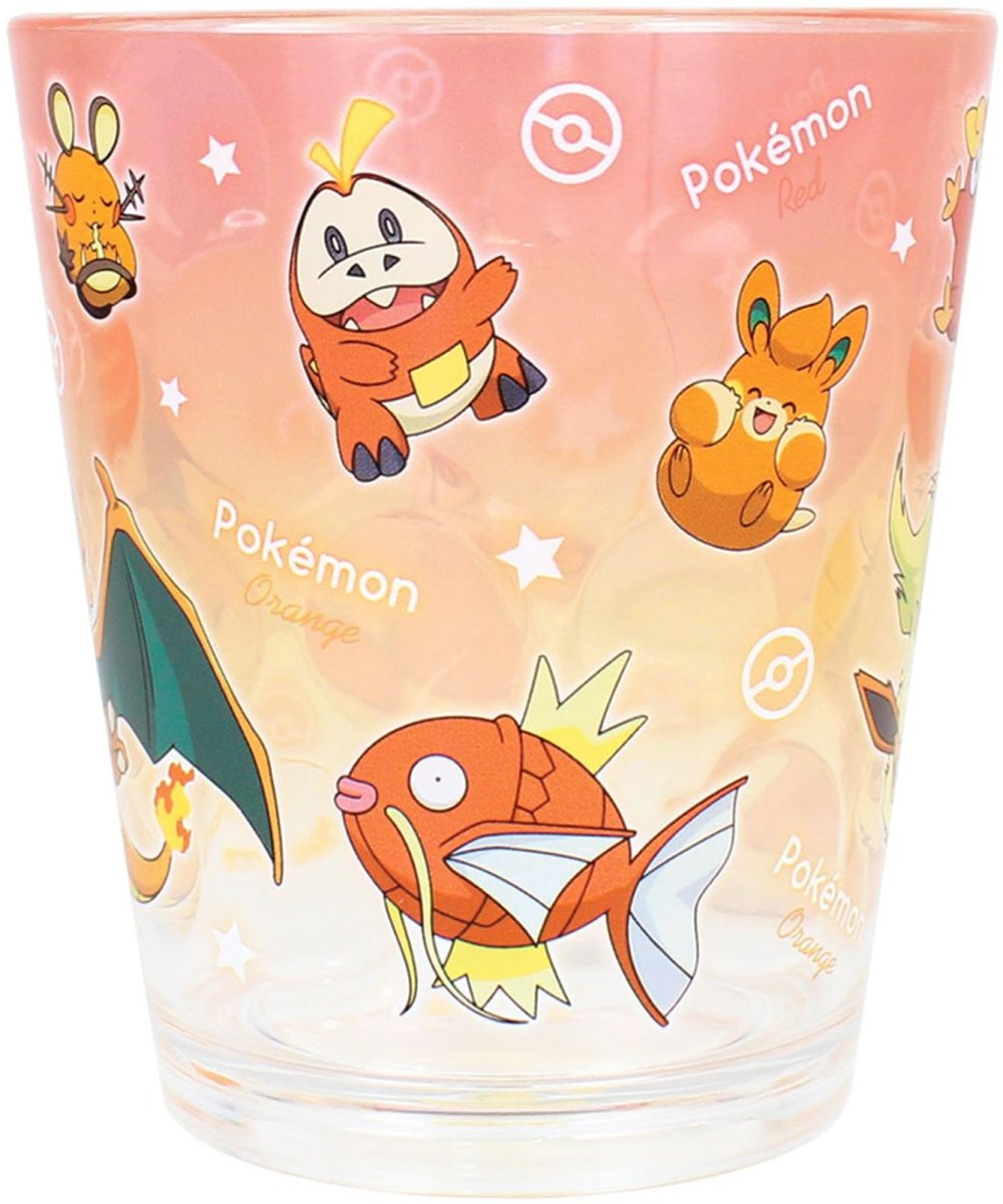 画像1: ポケモンドットタンブラー グラデーションレッド＆オレンジ (1)