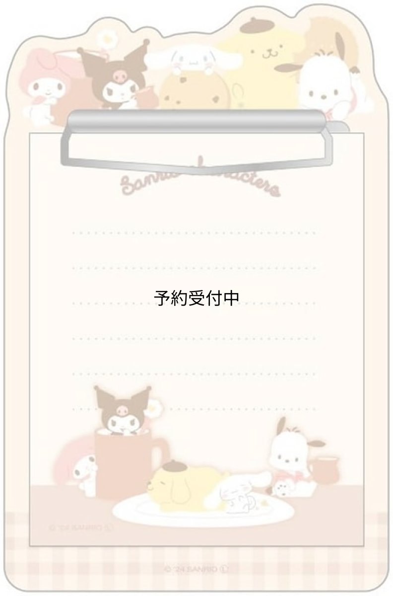 画像1: ティーズファクトリー サンリオ クロミ マイメロディ ポムポムプリン ポチャッコ シナモロール アクリルバインダーメモ おやつタイム ＳＲ?５５４３７７６ＯＴ (1)
