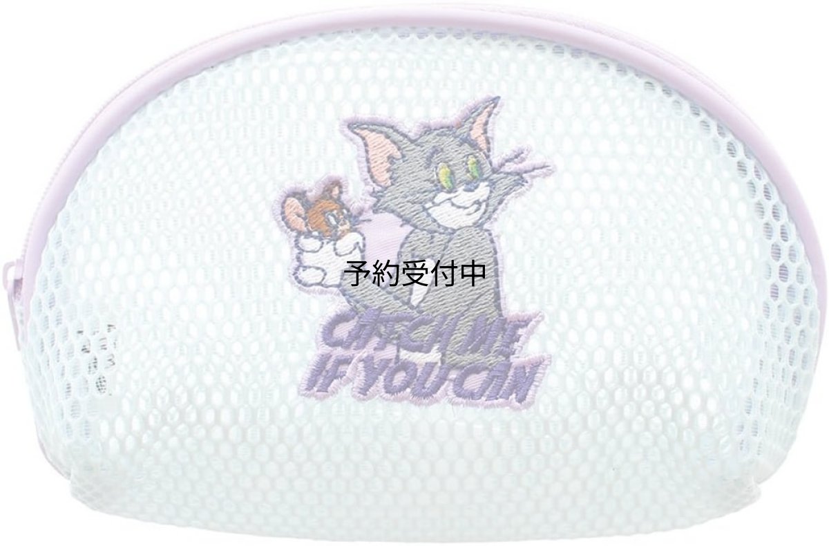 画像1: ティーズファクトリー トムとジェリー メッシュラウンドポーチ ブルー ＴＪ?５５４４３２７ＢＬ (1)
