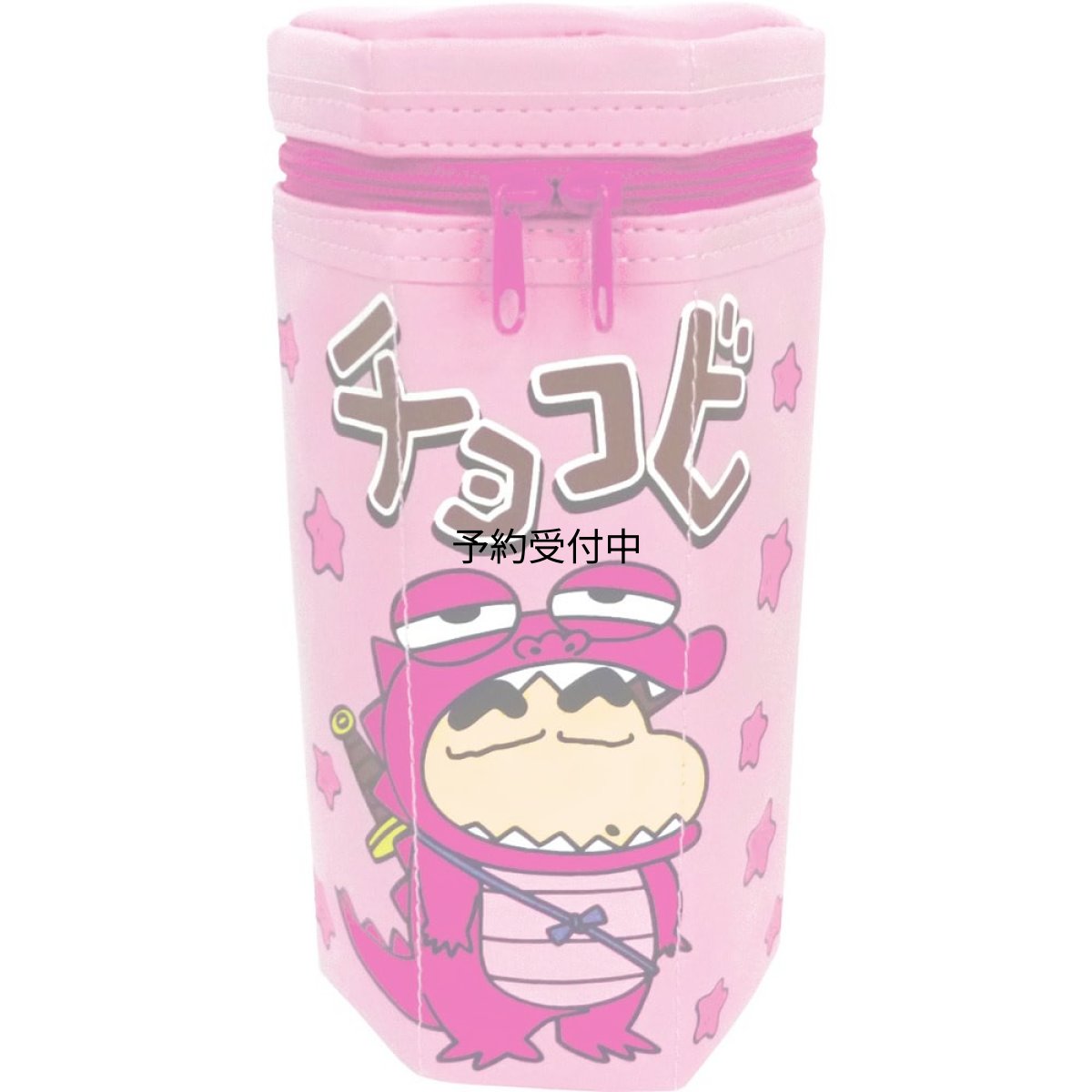 画像1: クレヨンしんちゃんチョコビ型ペンポーチピンク＋＋ (1)