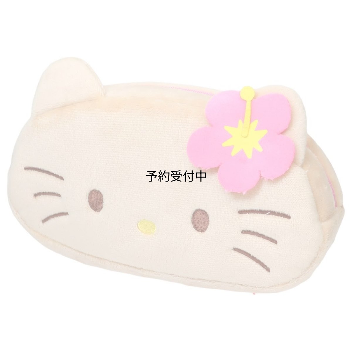 画像1: ティーズファクトリー Ｔ?Ｓ ＦＡＣＴＯＲＹ ペンポーチ サンリオ ぬいぐるみフェイスペンポーチ ハローキティ ひやけ (1)