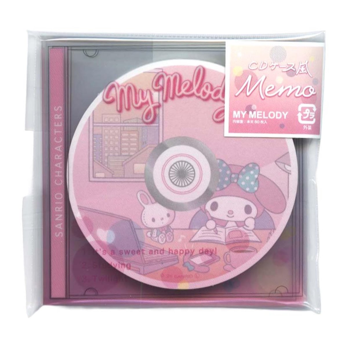 画像1: サンリオＣＤケース風メモ マイメロディ (1)