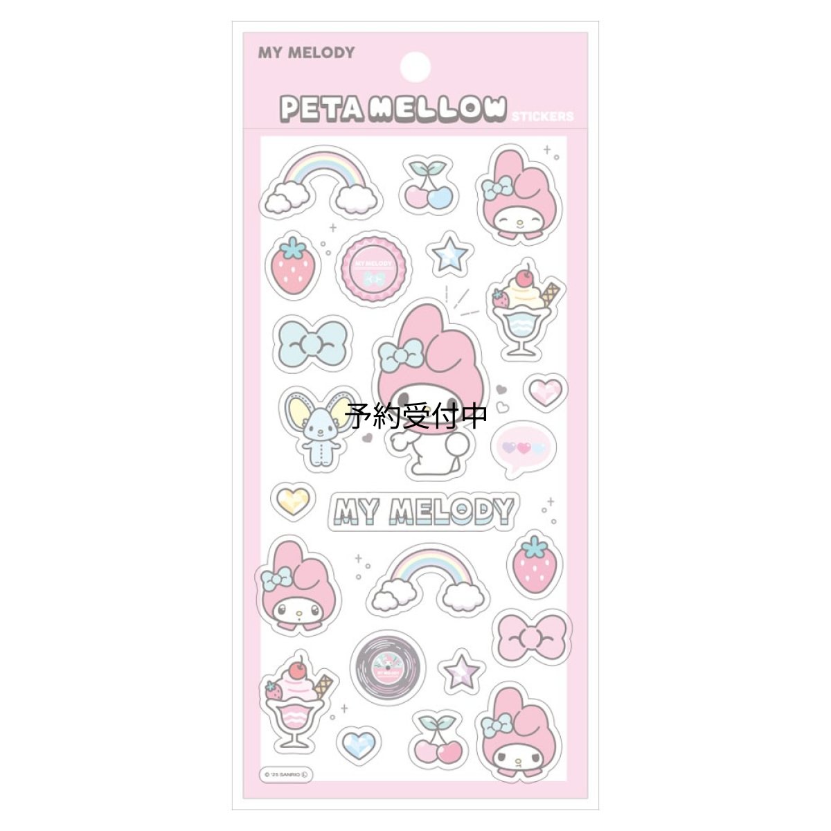 画像1: ティーズファクトリー サンリオキャラクターズ ペタメロウステッカーズ マイメロディ 約Ｈ１７５×Ｗ９０ｍｍ ＳＲ?５５４６９４７ＭＭ (1)