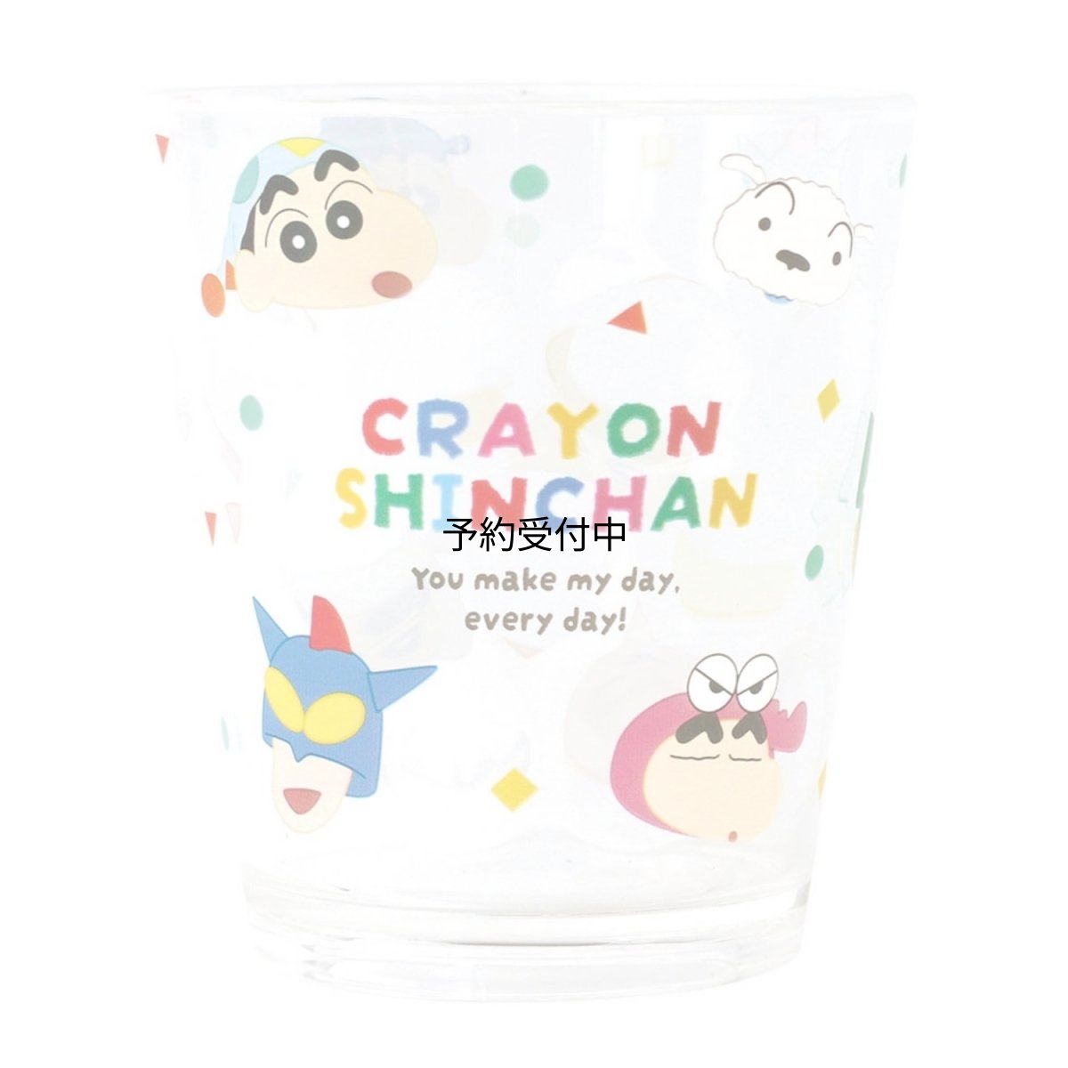 画像1: クレヨンしんちゃんドットタンブラー カラフルロゴ フェイス (1)