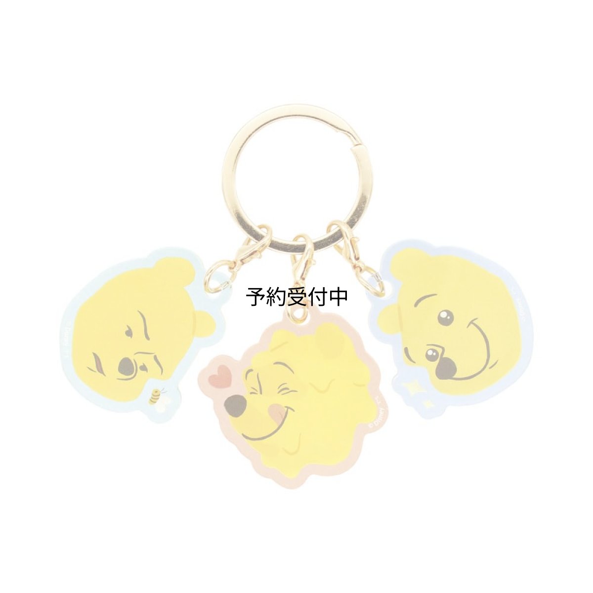 画像1: ティーズファクトリー ディズニー ３チャームキーホルダー Ｗｉｎｎｉｅ ｔｈｅ Ｐｏｏｈ フェイス アクリルチャーム キーリング バッグチャーム キャラクター かわいい グッズ 大人可愛い レディース キッズ ギフト プレゼント 約Ｈ５５×Ｗ３７×Ｄ３ｍｍ以内（アクリルパーツ最大サイズ） ＤＮ?５５４９３９８ＦＣ (1)