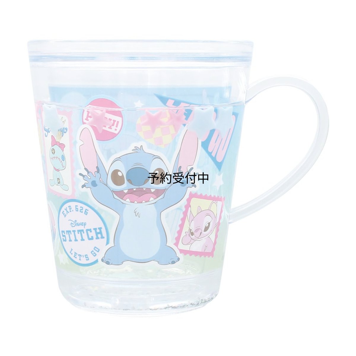 画像1: ティーズファクトリー ディズニー ウォーターカップ スティッチ ドリンクカップ タンブラー クリアカップ ホログラム入り キャラクター グッズ かわいい おしゃれ プレゼント 約Ｈ１０５×Φ８７ｍｍ 容量：２５０ｍｌ ＤＮ?５５２６７４５ＳＴ (1)