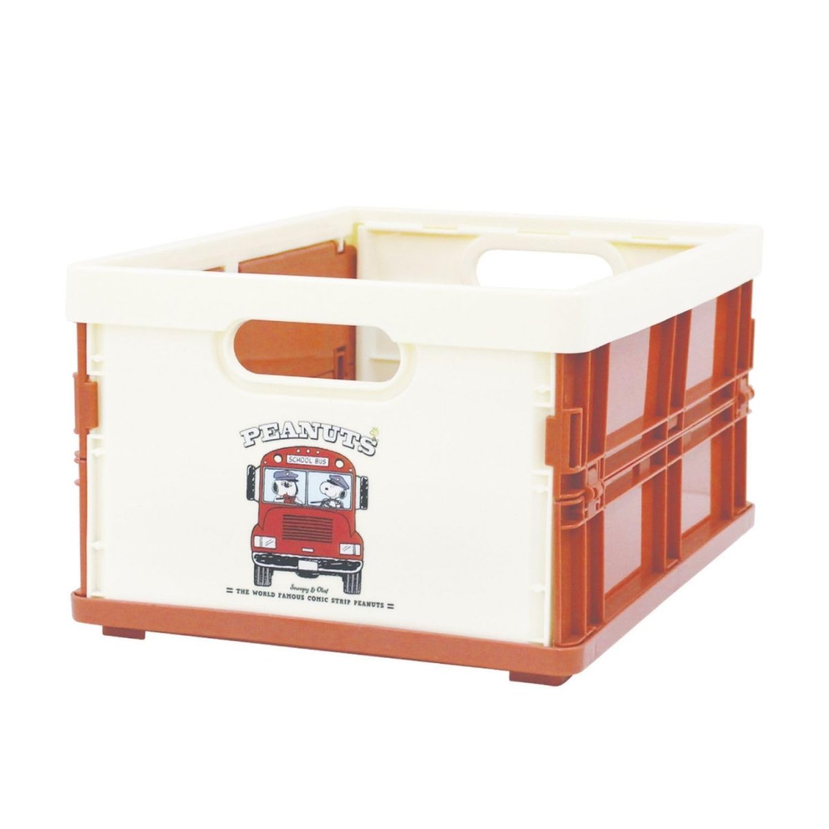画像1: ティーズファクトリー スヌーピーコンテナ Ｐｒｅｐｐｙ ｓｔｙｌｅ ｓｃｈｏｏｌ ｂｕｓ きょうだいたち 約Ｈ１４２×Ｗ２１２×Ｄ３００ｍｍ ＳＮ?５５４５５１１ＢＲ (1)