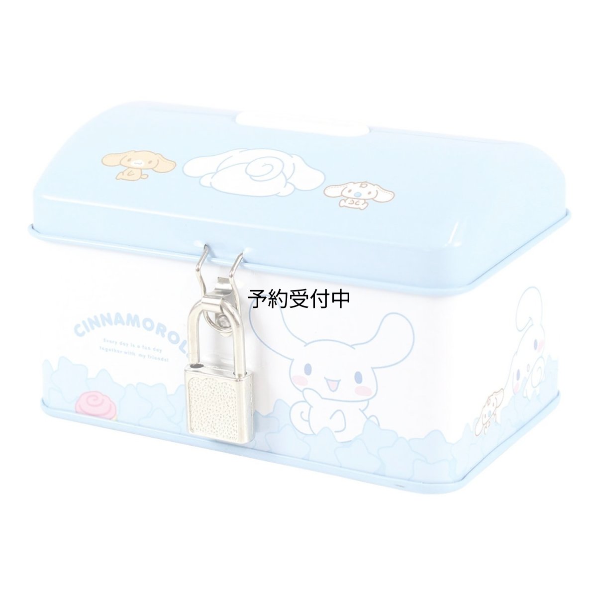 画像1: ティーズファクトリー サンリオキャラクターズカギ付き缶バンク うもれっコ シナモロール ＳＲ?５５４５５３１ＣＲ (1)