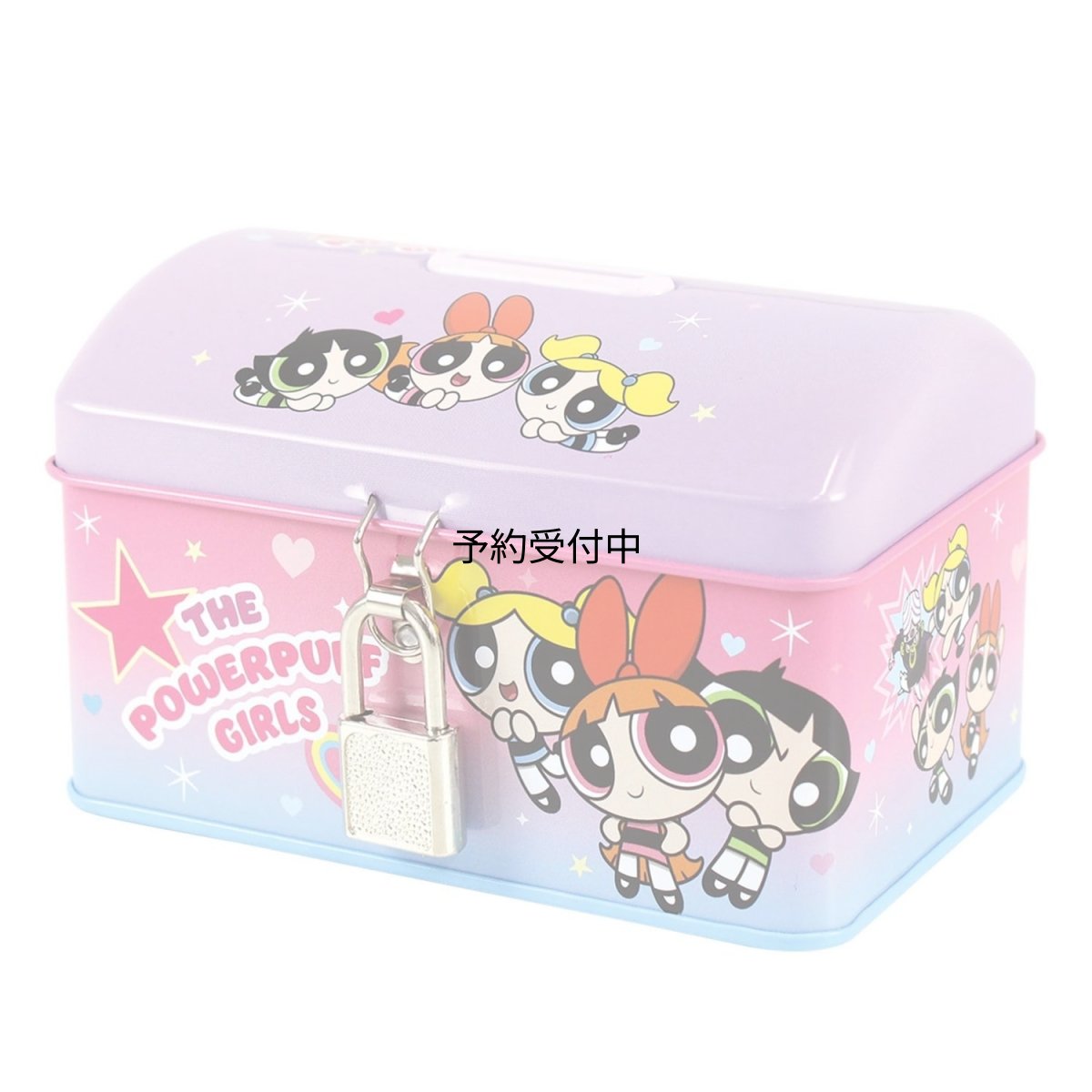 画像1: ティーズファクトリー パワーパフガールズカギ付き缶バンク グラデーション なかよし ＰＷ?５５４５５４６ＧＮ (1)