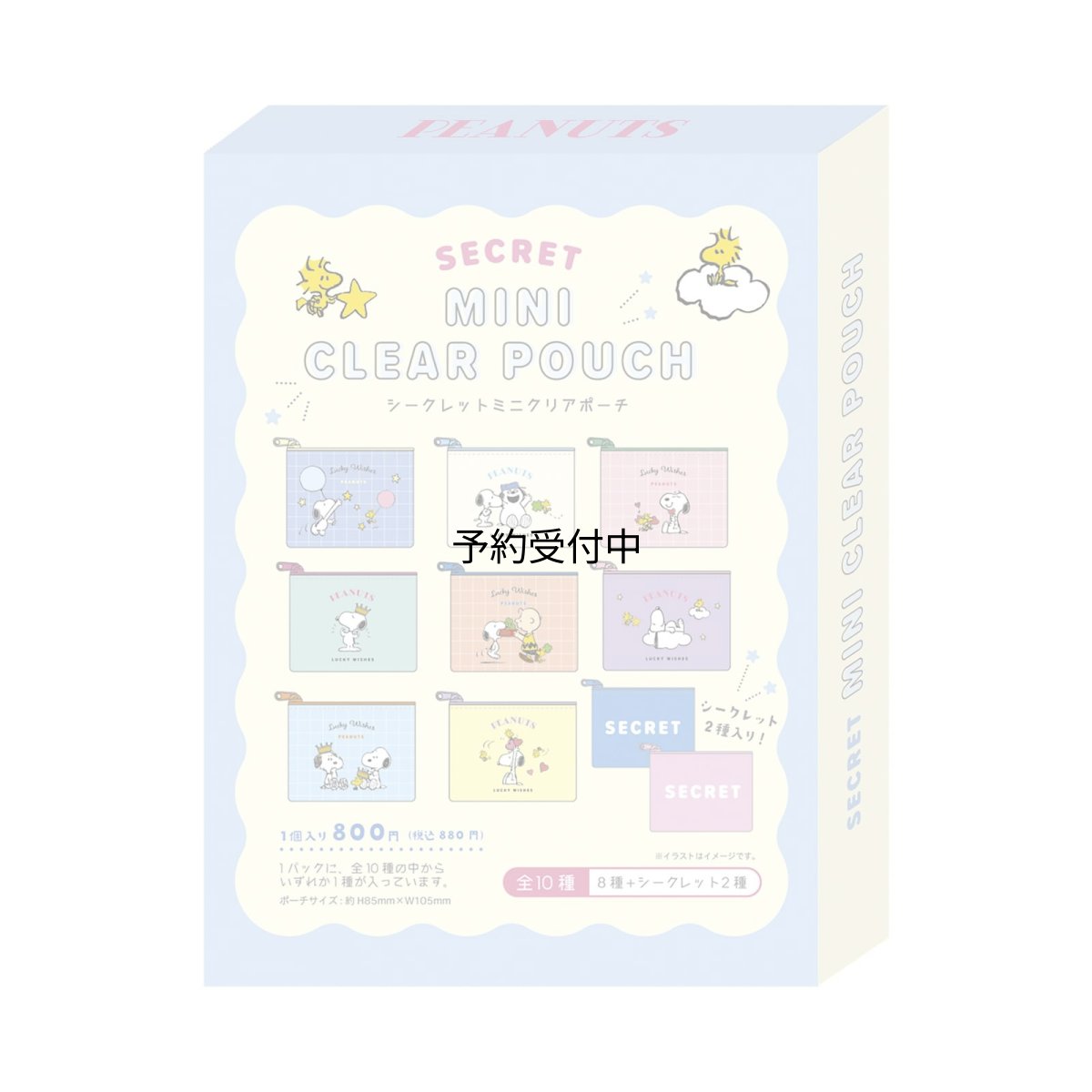 画像1: ティーズファクトリー スヌーピーシークレットミニクリアポーチ ラッキーモチーフ 単品（１０種） ＳＮ?５５６３１２３ ※何が出るかはお楽しみ (1)