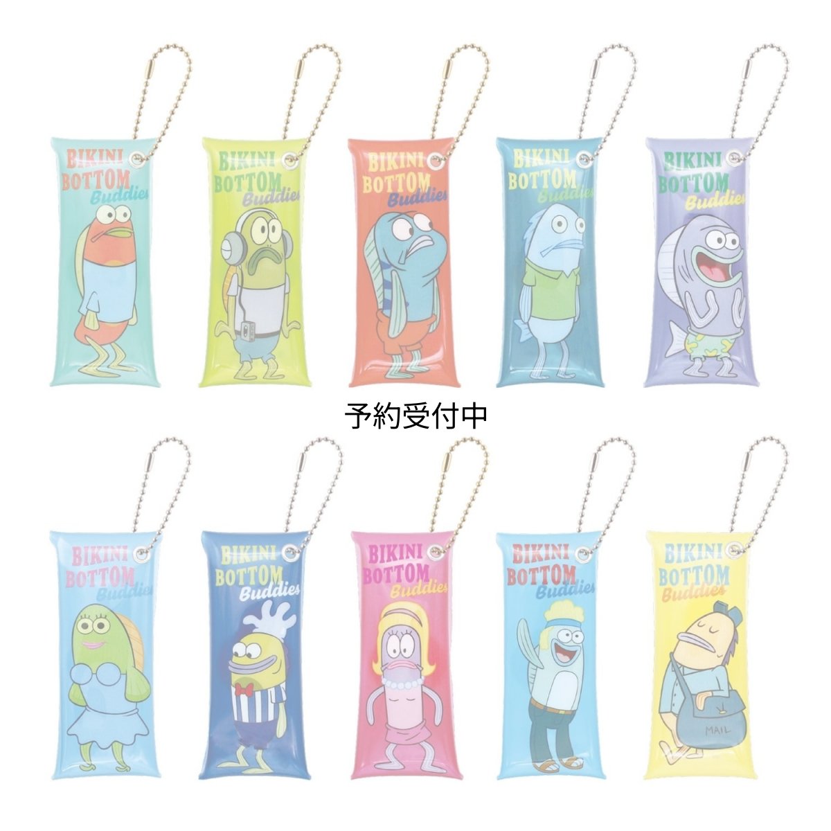 画像1: ティーズファクトリー スポンジ・ボブトレーディングクリアリップケース 単品（１０種） ＳＢ?５５６３１４９ (1)
