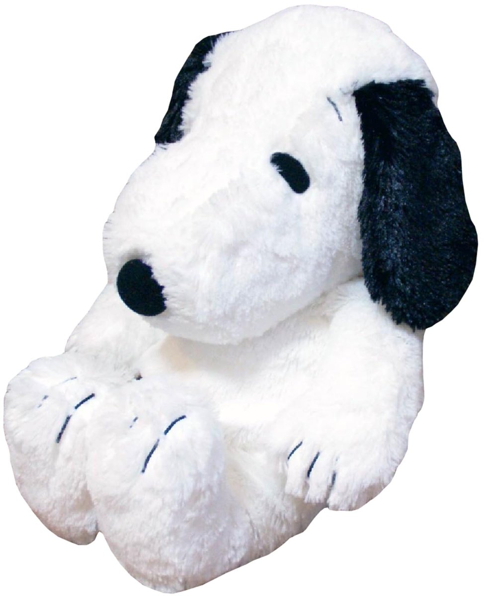 画像1: ナカジマコーポレーション（Ｎａｋａｊｉｍａ Ｃｏｒｐｏｒａｔｉｏｎ） ＰＥＡＮＵＴＳ ＳＮＯＯＰＹ ピーナッツ ハグハグ ぬいぐるみ Ｍサイズスヌーピー 黒 ０７７４１７?１５ (1)