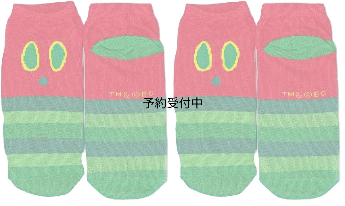 画像1: ナカジマコーポレーション ソックス はらぺこあおむし 靴下 キッズ フェイス ２２?２４ｃｍ (1)