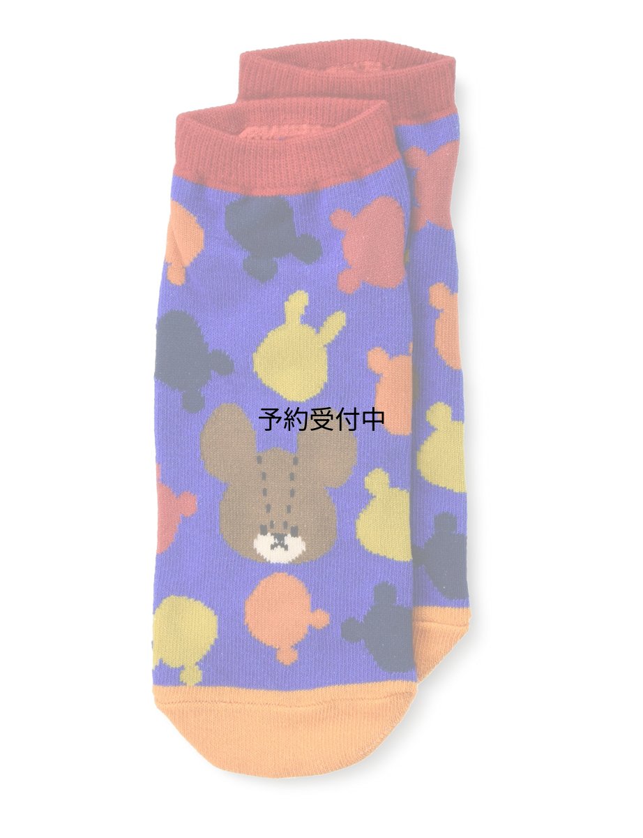 画像1: ナカジマコーポレーション ソックス くまのがっこう くまのこたち ブルー １６８０６１?２２ (1)