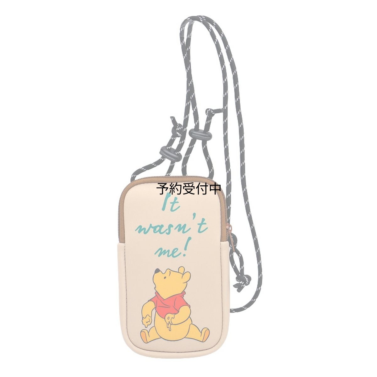 画像1: ナカジマコーポレーション くまのプーさん スマホショルダー ベージュ １８７３８３?２３ Ｈ１８．５ｘＷ１１．５ｘＤ２ｃｍ (1)