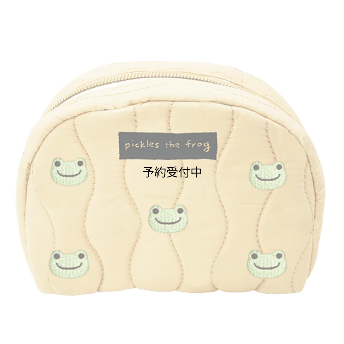 画像1: ナカジマコーポレーション ピクルス 刺繍キルティング ポーチ １８８２７４?２３ (1)