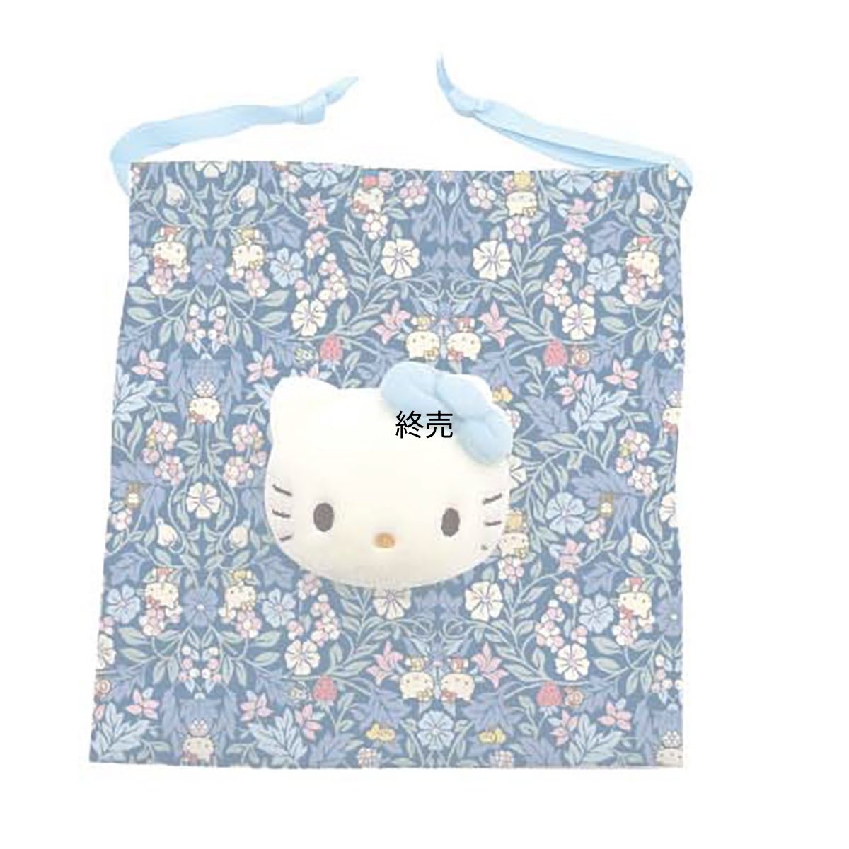 画像1: ナカジマコーポレーション リバティ・ファブリックス×ハローキティ ボアフェイス巾着 ＢＬ １９０４４４?２４ (1)