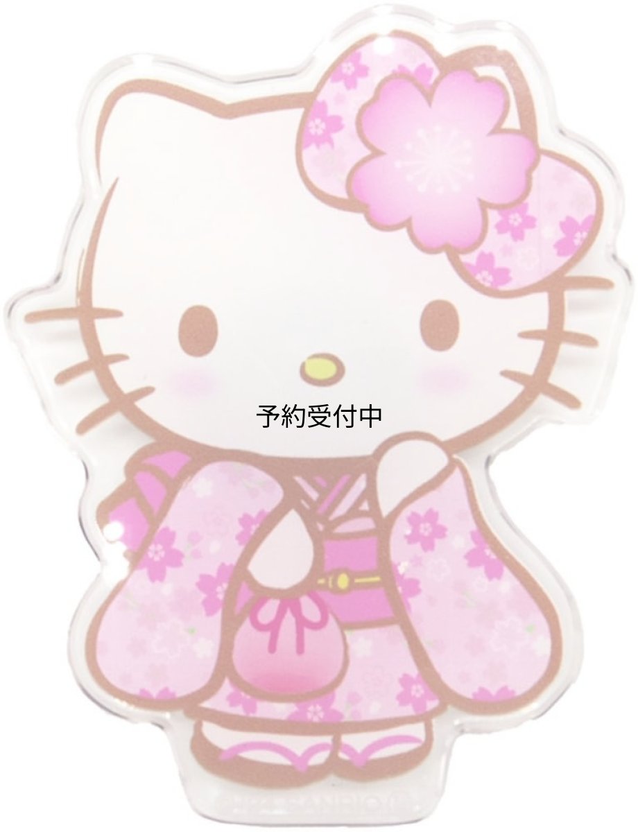 画像1: ナカジマコーポレーション 和柄 マグネッツ ハローキティ 桜 １９１７２４?２４ (1)