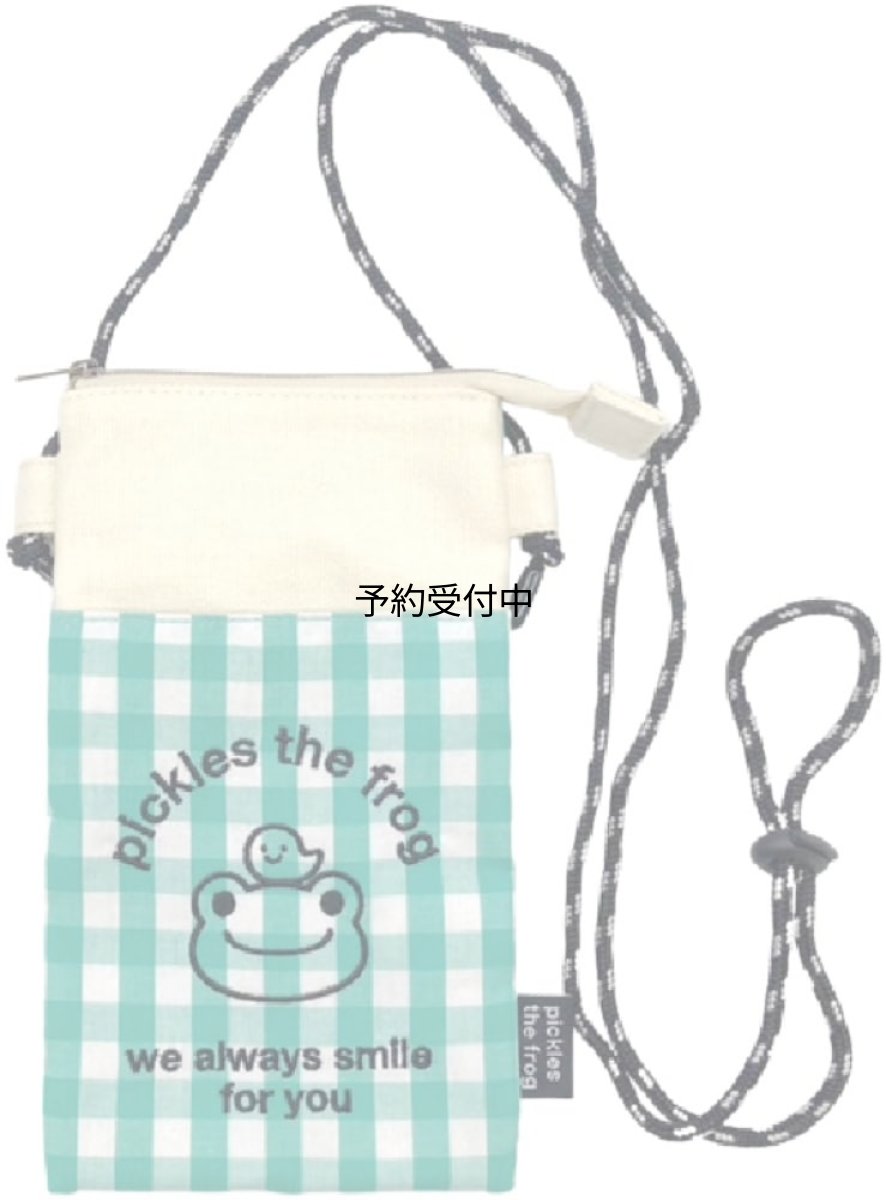 画像1: ナカジマコーポレーション ピクルス ａｌｗａｙｓ ｓｍｉｌｅ ギンガム ファスナーサコッシュ １９２４８６?２４ (1)