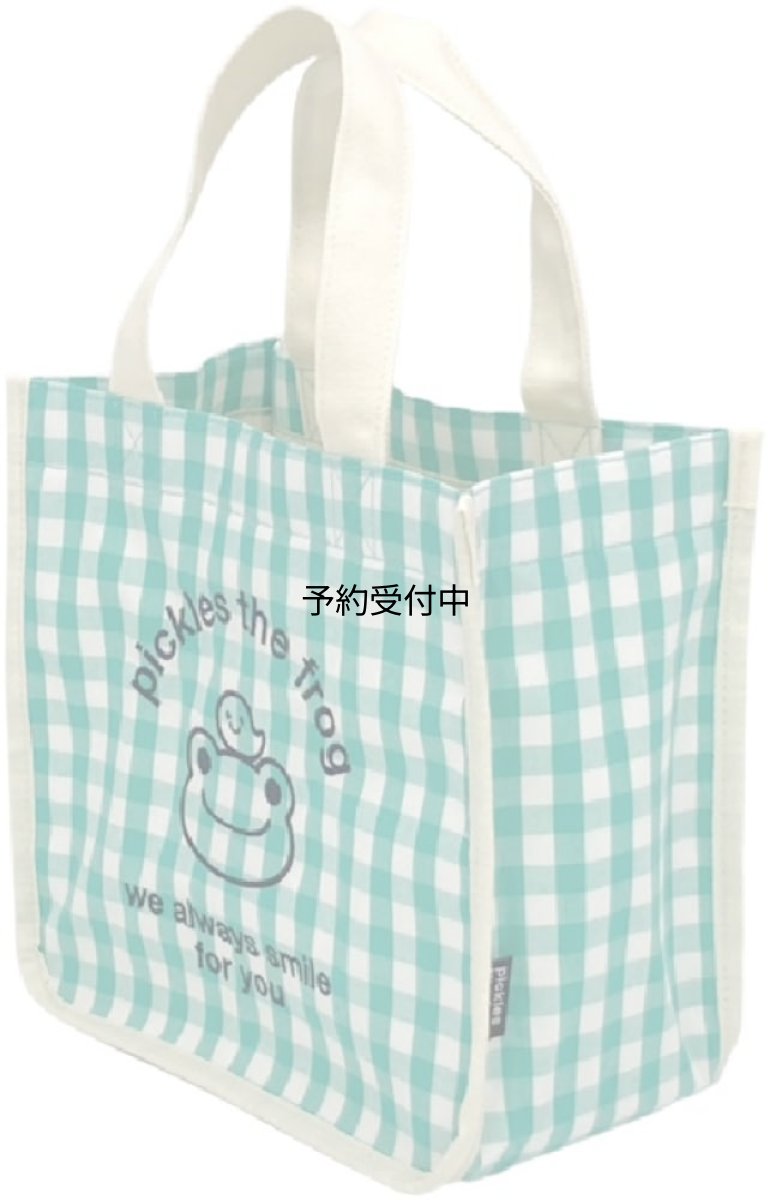 画像1: ナカジマコーポレーション ピクルス ａｌｗａｙｓ ｓｍｉｌｅ ギンガム マチ付きミニトート １９２４９３?２４ (1)