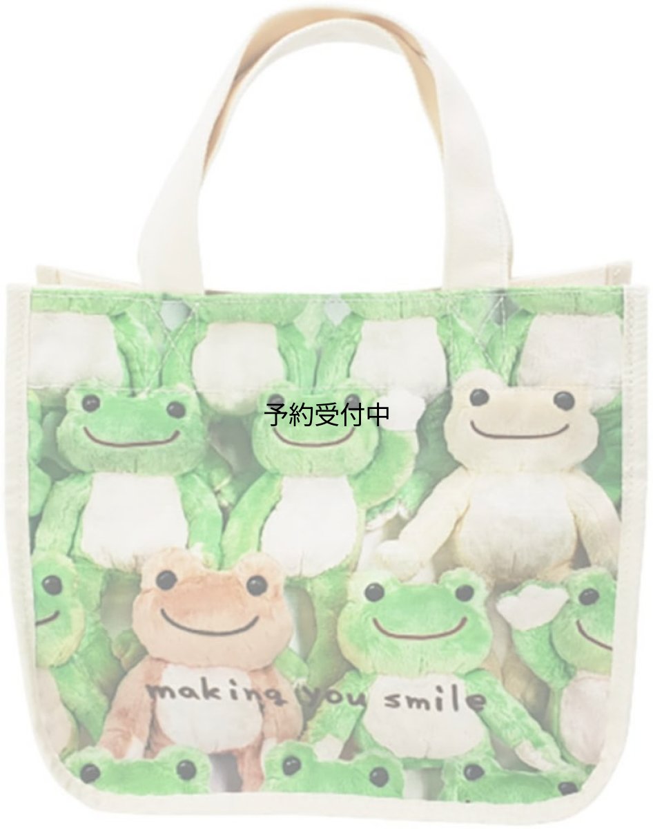 画像1: ナカジマコーポレーション ピクルス ぬいフォト雑貨 マチ付きミニトート １９２５６１?２４ (1)