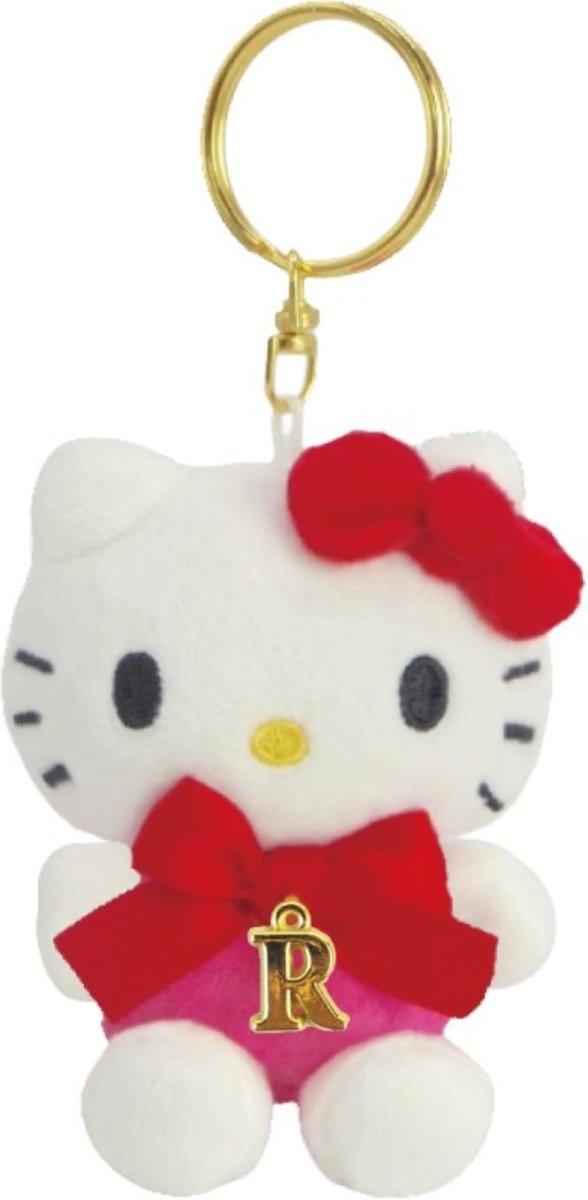 画像1: ナカジマコーポレーション ハローキティ イニシャルマスコット レッド Ｒ １９４３８１?２４ (1)