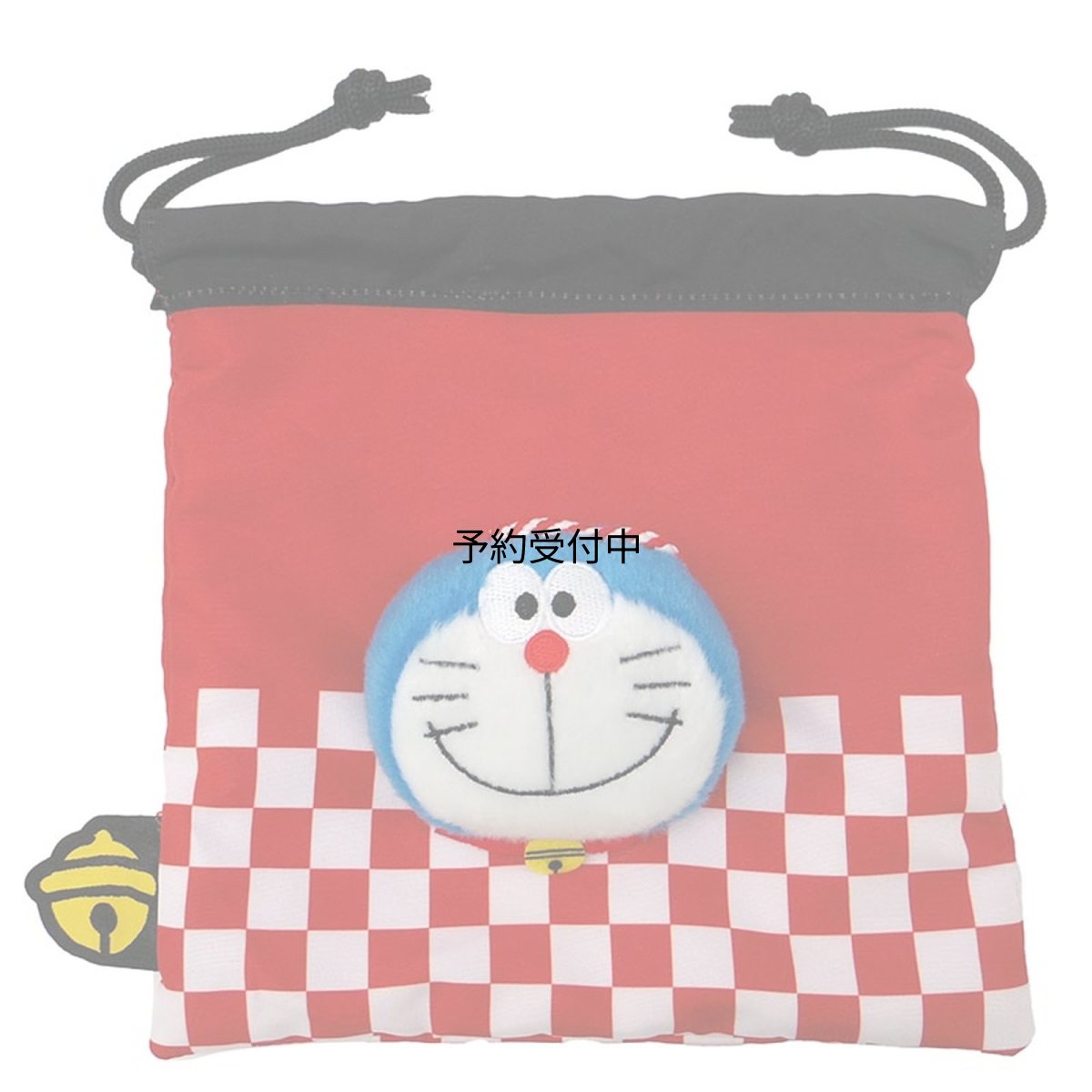 画像1: ナカジマコーポレーション ドラえもん ハッピ ボアフェイス巾着 ＲＤ Ｈ１８×Ｗ１８×Ｄ３ｃｍ １９８３５８?２４ (1)