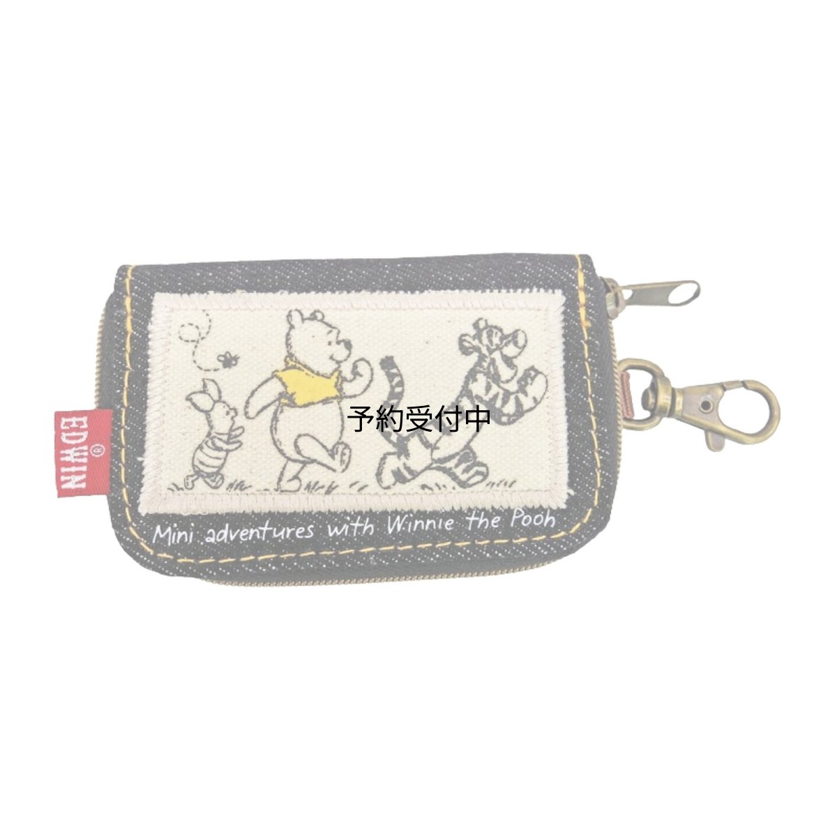 画像1: ナカジマコーポレーション プーさん デニムスマートキーケース フレンズ Ｈ９．５×Ｗ５．５×Ｄ１ｃｍ １９９７１３?２４ (1)