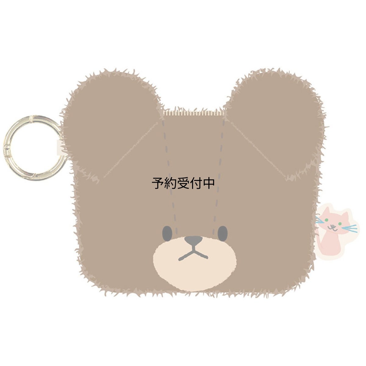 画像1: ナカジマコーポレーション（Ｎａｋａｊｉｍａ Ｃｏｒｐｏｒａｔｉｏｎ） くまのがっこう ジャッキーとねこ フェイスポーチ ２０２１３０?２４ サイズ：Ｈ１１×Ｗ１３×Ｄ１ｃｍ (1)
