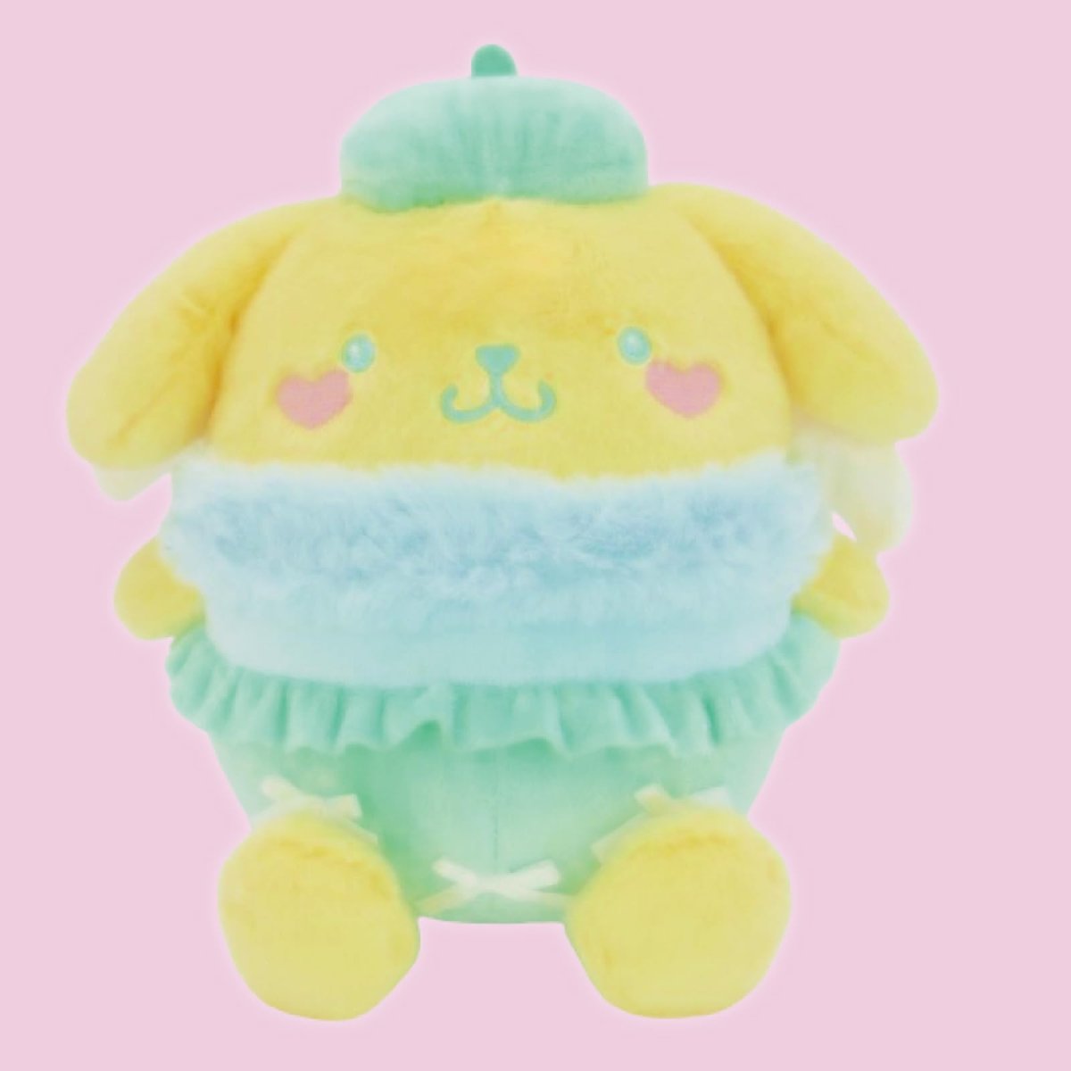 画像1: ナカジマコーポレーション（Ｎａｋａｊｉｍａ Ｃｏｒｐｏｒａｔｉｏｎ） サンリオキャラクターズ ミントエンジェル ポムポムプリン ぬいぐるみ Ｓ ２０２４８２?２４ Ｈ２１×Ｗ２２×Ｄ１５ｃｍ (1)