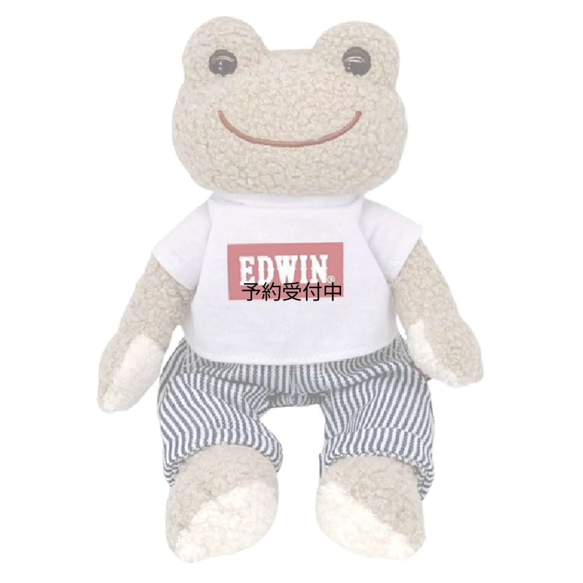 画像1: ナカジマコーポレーション（Ｎａｋａｊｉｍａ Ｃｏｒｐｏｒａｔｉｏｎ） ＥＤＷＩＮ×かえるのピクルス ビーンドール Ｔシャツ ２０６６５７?２５ Ｈ１７×Ｗ１６×Ｄ１５ｃｍ (1)