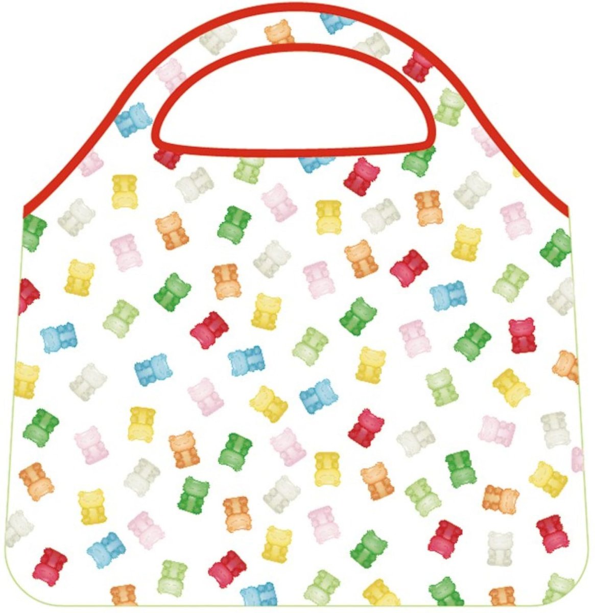 画像1: ナカジマコーポレーション（Ｎａｋａｊｉｍａ Ｃｏｒｐｏｒａｔｉｏｎ） かえるのピクルス スマイルグミ エコバッグ ２１５６０４?２５ Ｈ１３×Ｗ１５×Ｄ３ｃｍ (1)