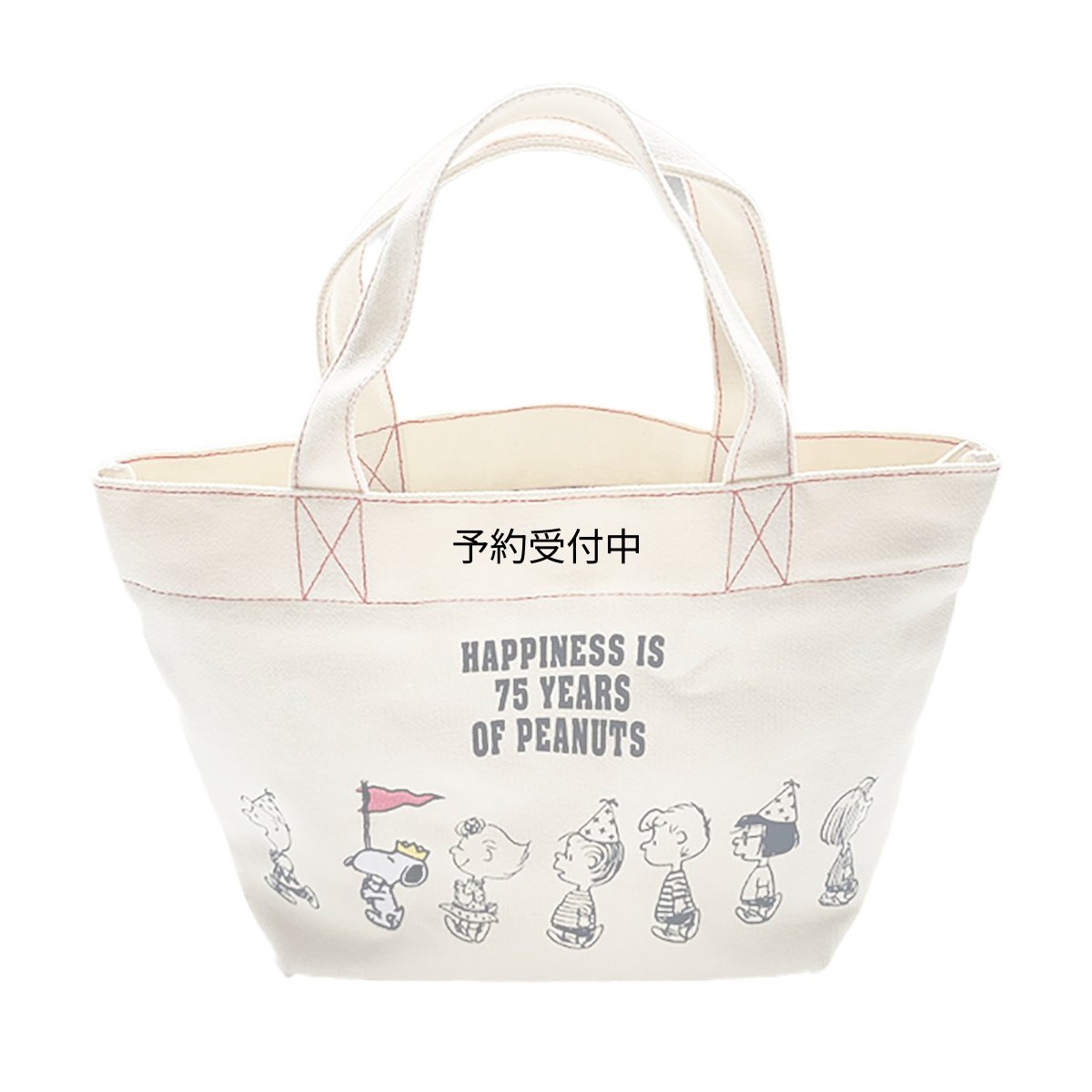 画像1: ナカジマコーポレーション ＳＮＯＯＰＹ スヌーピー ７５ｔｈ ミニトート パレード ランチトート サブバッグ キャラクター ２１６９９１?２５ (1)