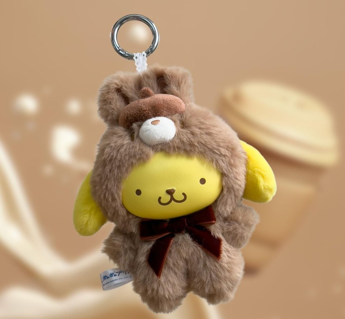 画像1: ナカジマコーポレーション ファインフェイスミニ ラテバニー ポムポムプリン ２２４４８４?２６ (1)