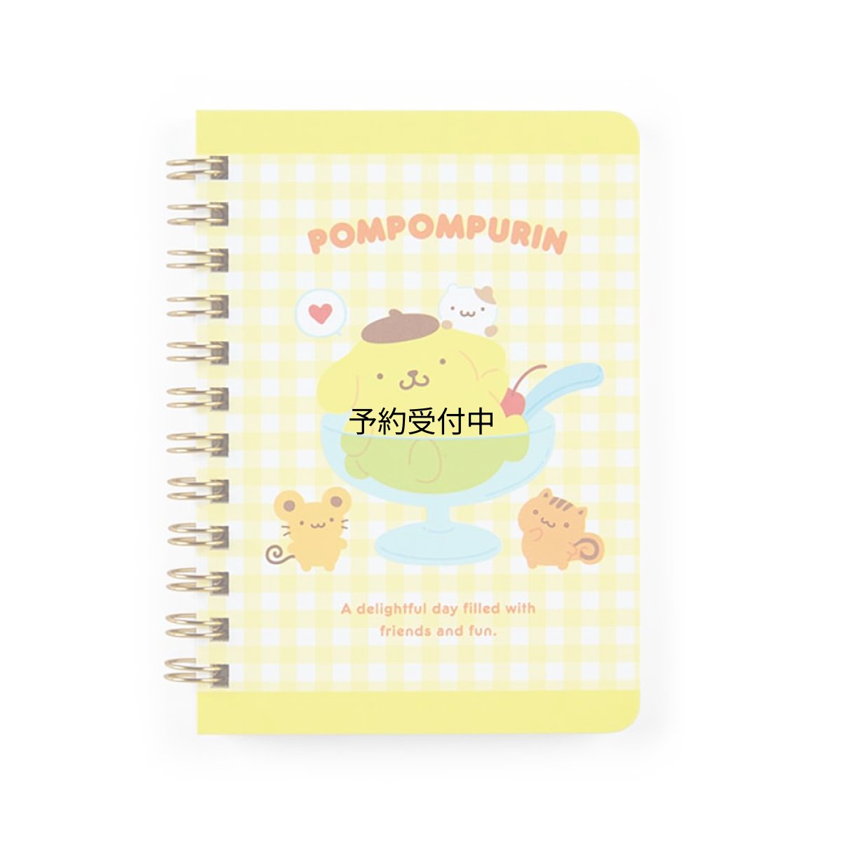 画像1: サンリオ（ＳＡＮＲＩＯ） Ｂ７リングノート ポムポムプリン プリン ＰＯＭＰＯＭＰＵＲＩＮ １２．８×１０×１．５ｃｍ キャラクター ０９１５９６ (1)