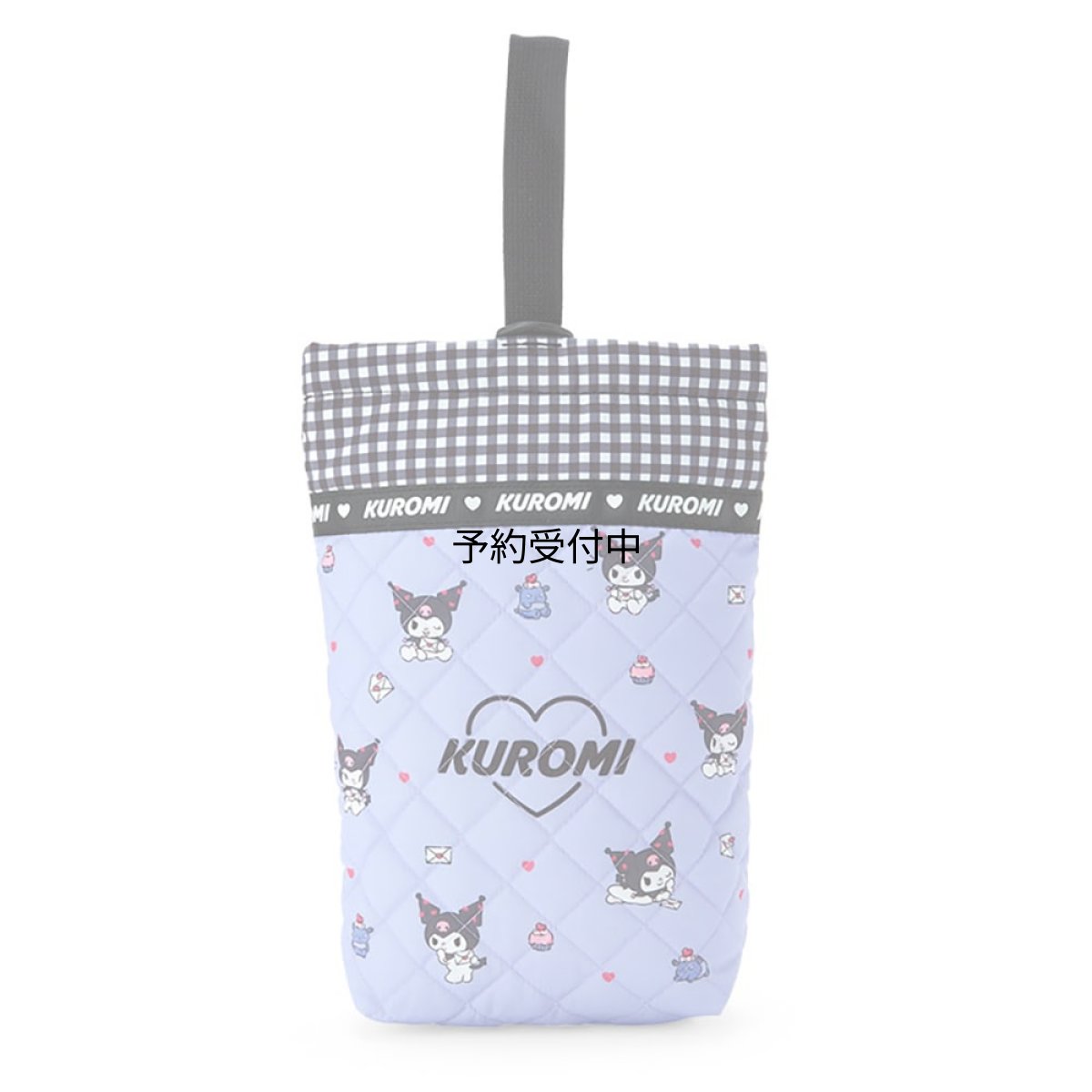 画像1: サンリオ（ＳＡＮＲＩＯ） サンリオ シューズバッグ クロミ クロミちゃん ｋｕｒｏｍｉ ２８×２２×７ｃｍ キルティングバッグ キャラクター ２０７９１８ ＳＡＮＲＩＯ (1)