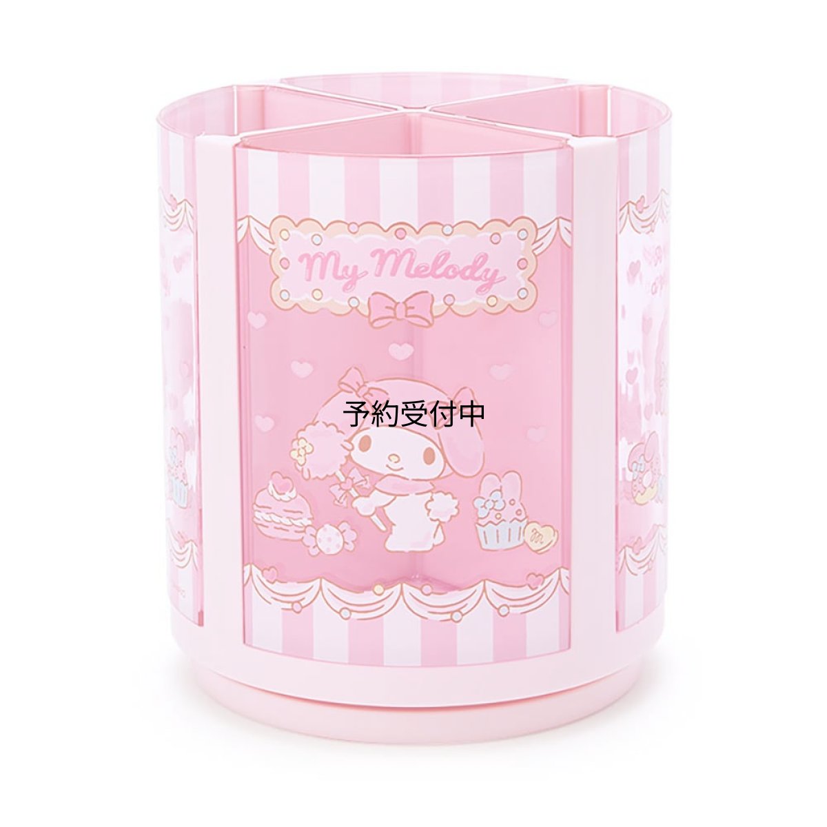 画像1: サンリオ（ＳＡＮＲＩＯ） サンリオ ペンスタンド ピンク プラスチック マイメロディ ｍｙ ｍｅｌｏｄｙ ３６０度回転 回るペンスタンド ペン立て コスメ 化粧筆 チュール ペット キャラクター ２１３１３６ ＳＡＮＲＩＯ (1)