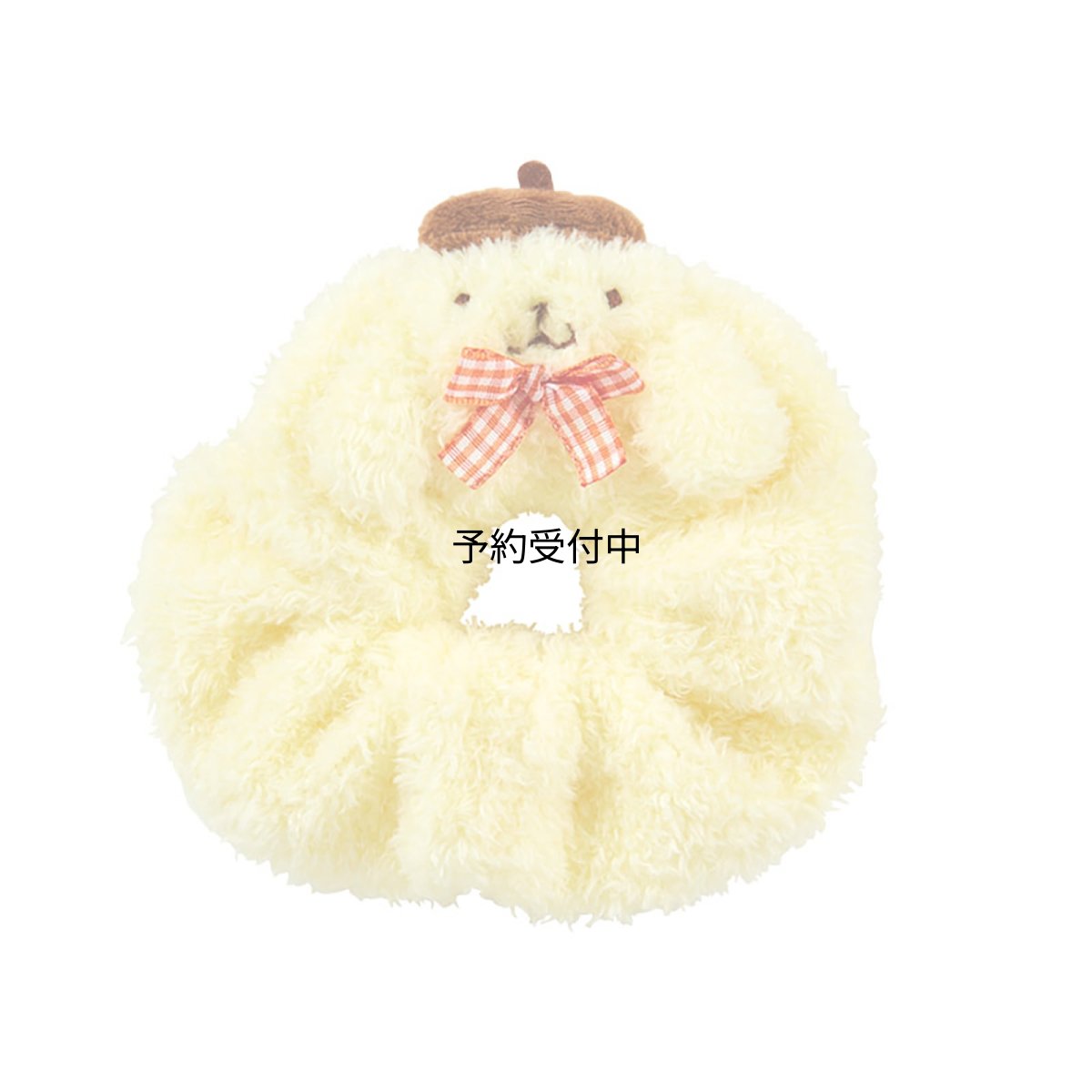 画像1: サンリオ（ＳＡＮＲＩＯ） フェイス形シュシュ ポムポムプリン ヘアゴム ２２５５７６ (1)