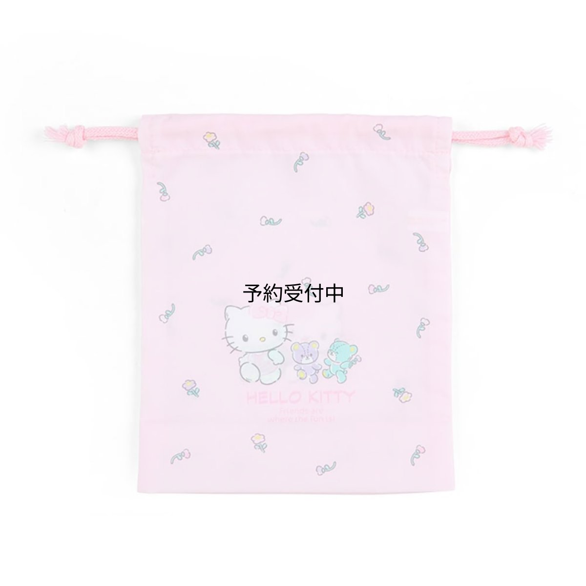 画像1: サンリオ（ＳＡＮＲＩＯ） ハローキティ マチ付き巾着Ｓ ２５４３４７ (1)