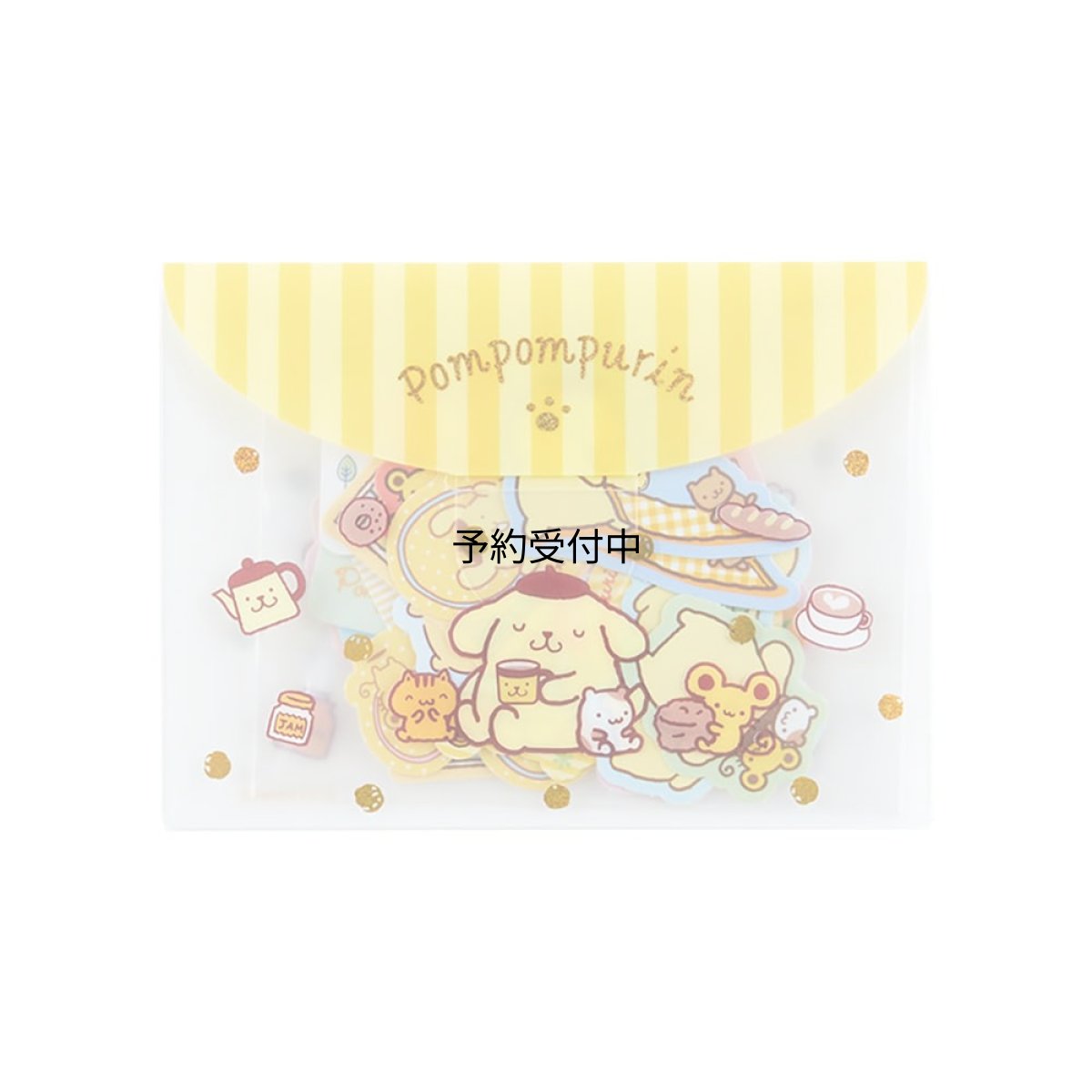画像1: サンリオ（ＳＡＮＲＩＯ） ポムポムプリン シール＆ケースセット ４００７７７ (1)