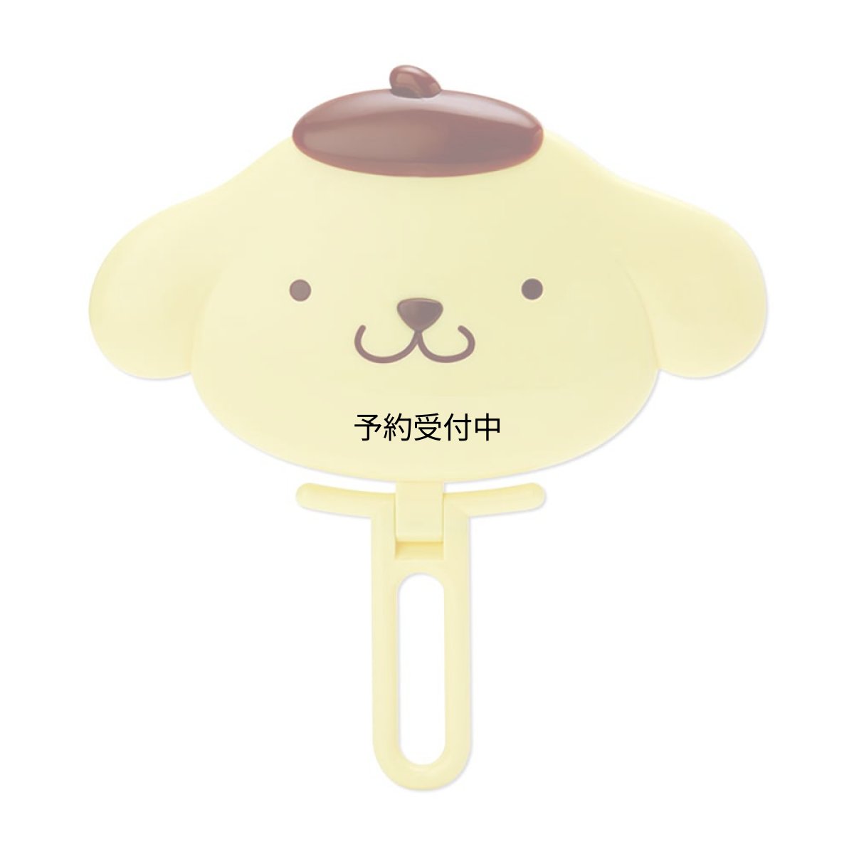 画像1: サンリオ（ＳＡＮＲＩＯ） ポムポムプリン フェイス形ハンドミラー ７４０６９１ (1)