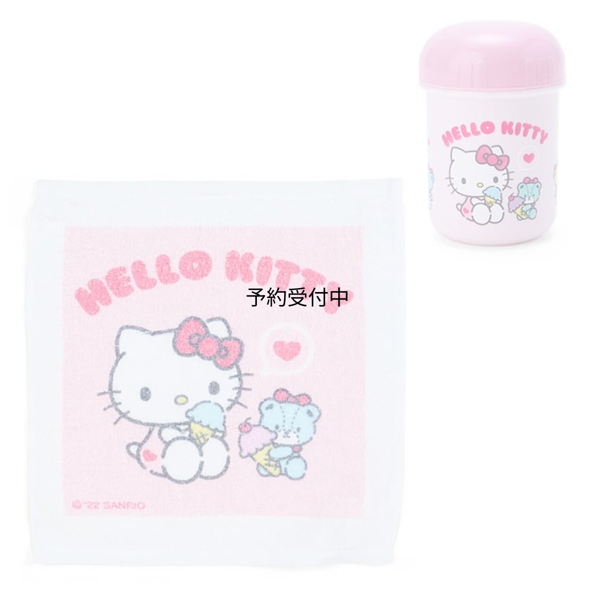 画像1: サンリオ（ＳＡＮＲＩＯ） ハローキティ おしぼり＆ケース ８０８２４５ (1)