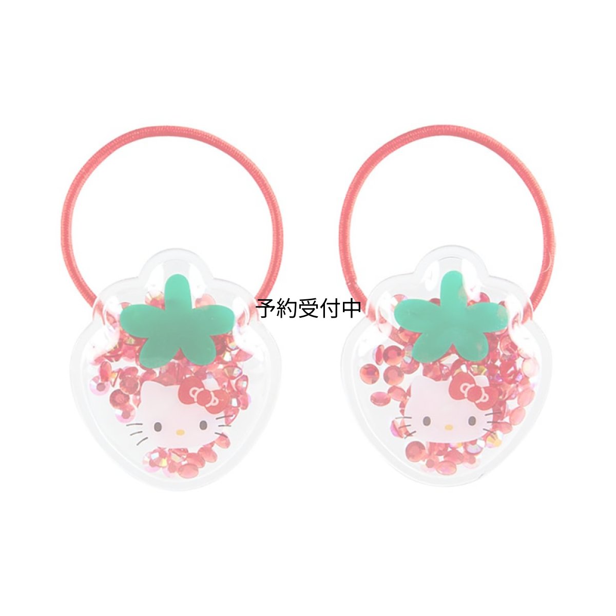 画像1: サンリオ（ＳＡＮＲＩＯ） サンリオ キッズアクセサリー シャカシャカポニーテールホルダー２個セット ハローキティ キティちゃん ｈｅｌｌｏ ｋｉｔｔｙ ３．５×３×０．７ｃｍ キャラクター ９１００４０ ＳＡＮＲＩＯ (1)
