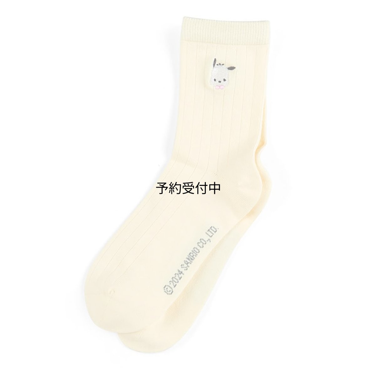 画像1: サンリオ（ＳＡＮＲＩＯ） 刺繍ソックスサイズ：２３?２５ｃｍ ポチャッコ ぽちゃこ ｐｏｃｈａｃｃｏ キャラクター ９５９７９１ (1)