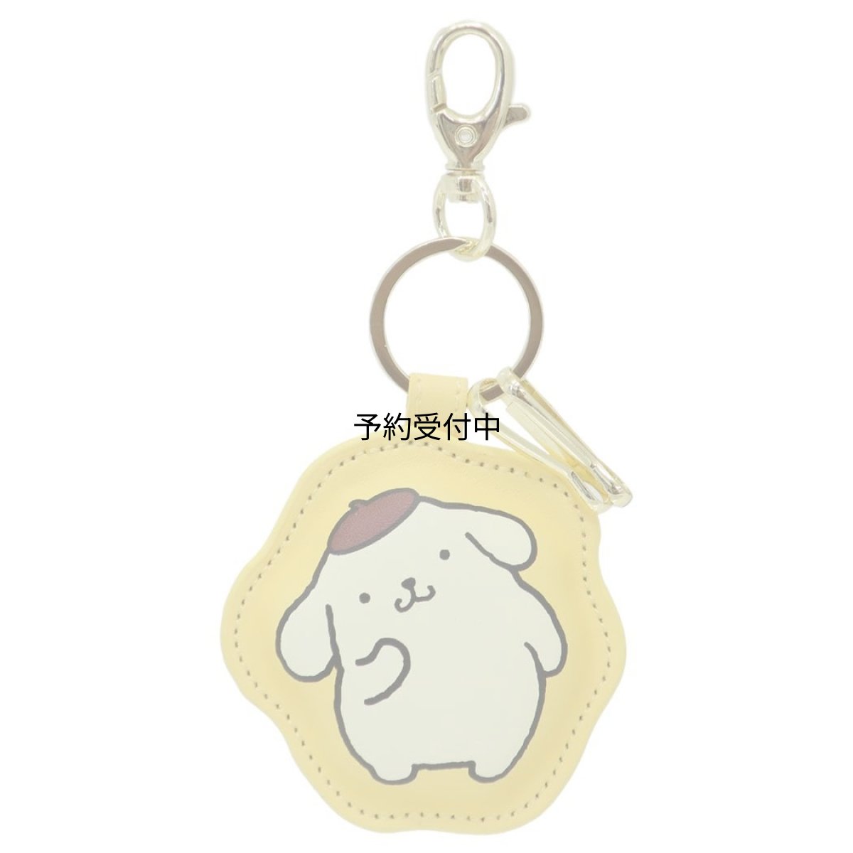 画像1: カミオジャパン ポムポムプリンキーホルダーミラー付きぷっくりキーリングサンリオ (1)