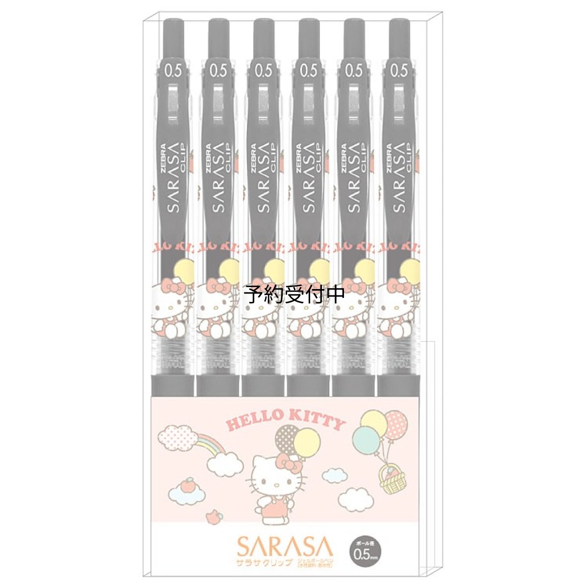 画像1: カミオジャパン ハローキティ ＳＡＲＡＳＡボールペン０．５ｍｍ ６本セット ２３３５５３ (1)