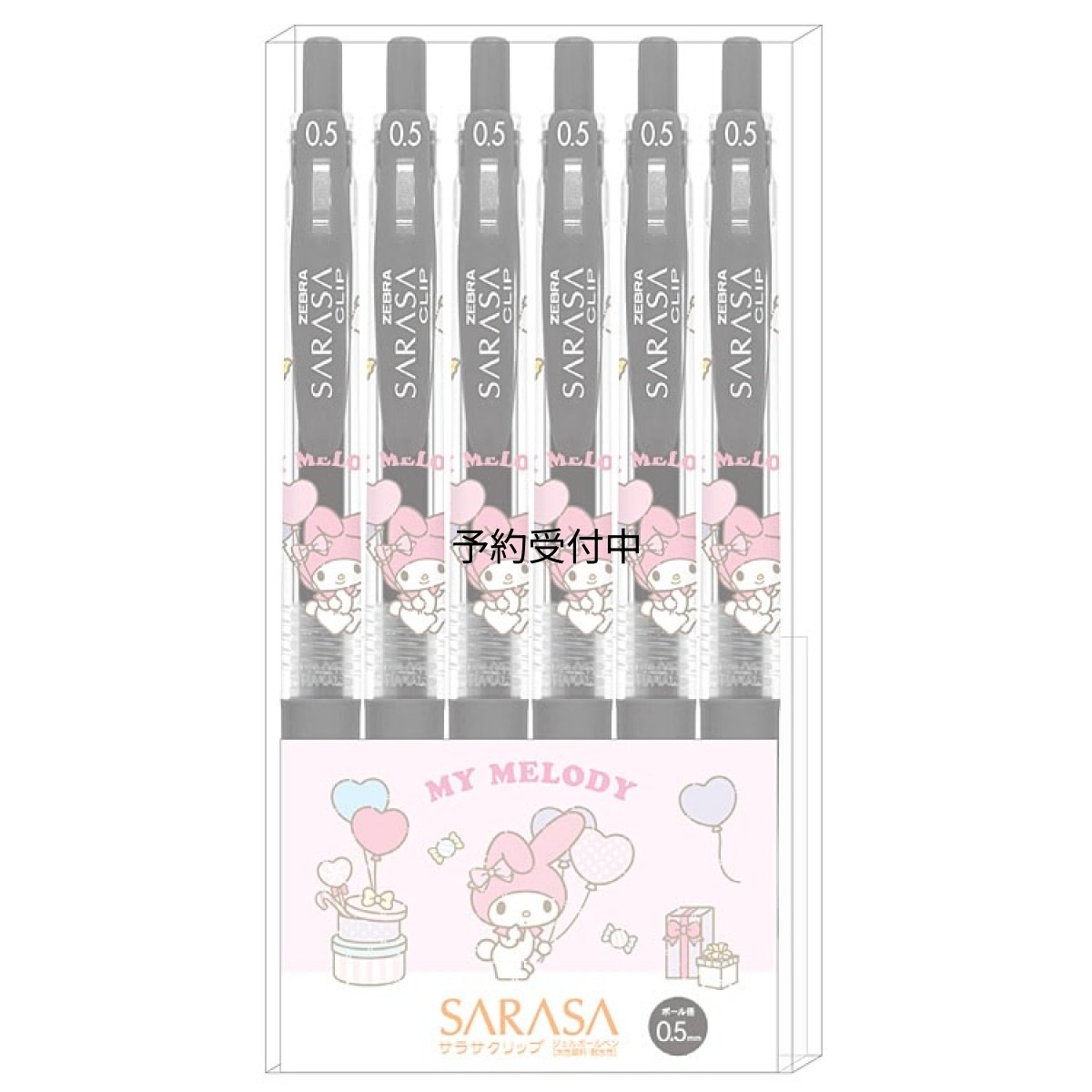 画像1: カミオジャパン マイメロディ ＳＡＲＡＳＡボールペン０．５ｍｍ ６本セット ２３３５６０ (1)